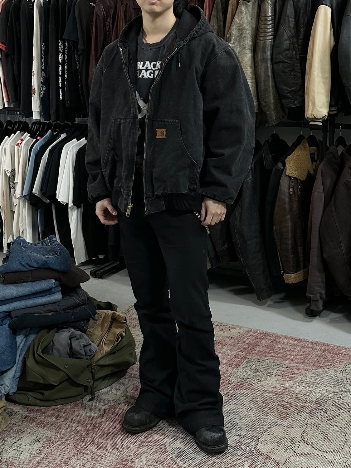 OG 칼하트 J130 액티브 자켓 칼하트 BLK 아이유 상품이미지2