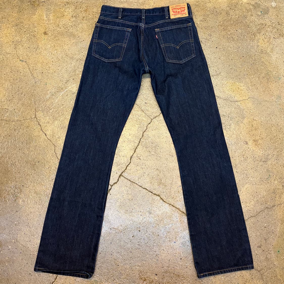 새상품급 미국 빈티지 리바이스 517 진청 부츠컷 청바지 데님팬츠 상품이미지5