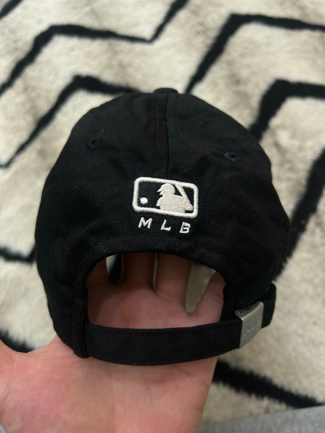 MLB 바시티 NY 스펠아웃 볼캡/블랙 상품이미지4