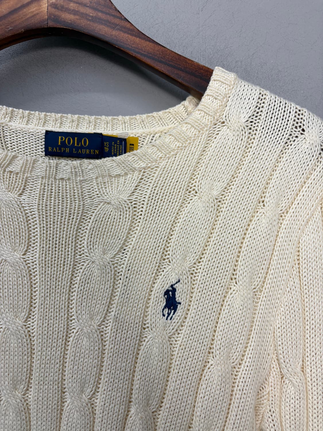 폴로랄프로렌 포니로고 아이보리 케이블니트꽈배기 A2889 상품이미지3