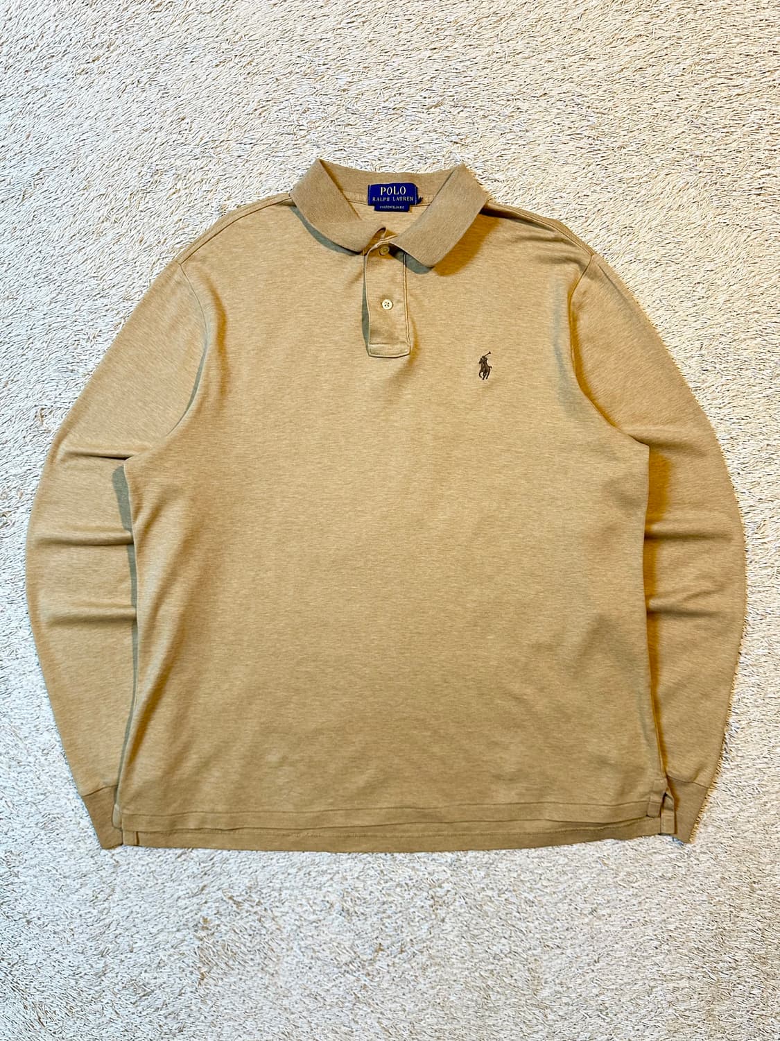 폴로 랄프로렌 신형 브라운포니 PK 긴팔 카라티 베이지 상품이미지1