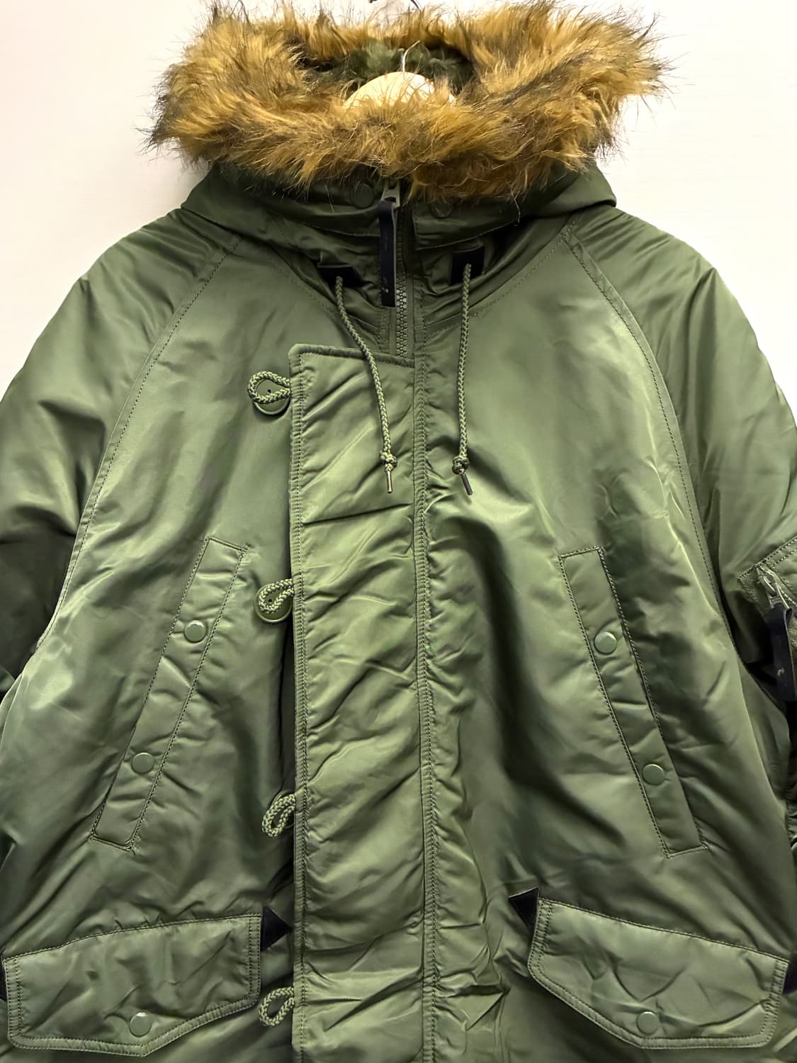 (XL)ALPHA 알파인더스트리 N3B 밀리터리 콜드파카 세이지그린 상품이미지2