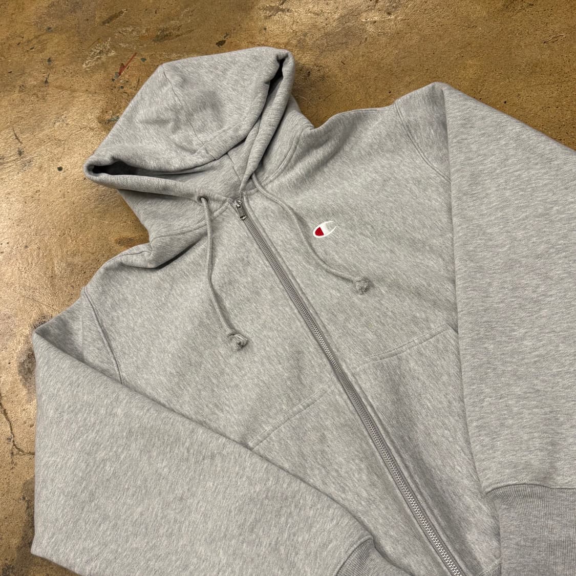 챔피온 그레이 후드집업 상품이미지1