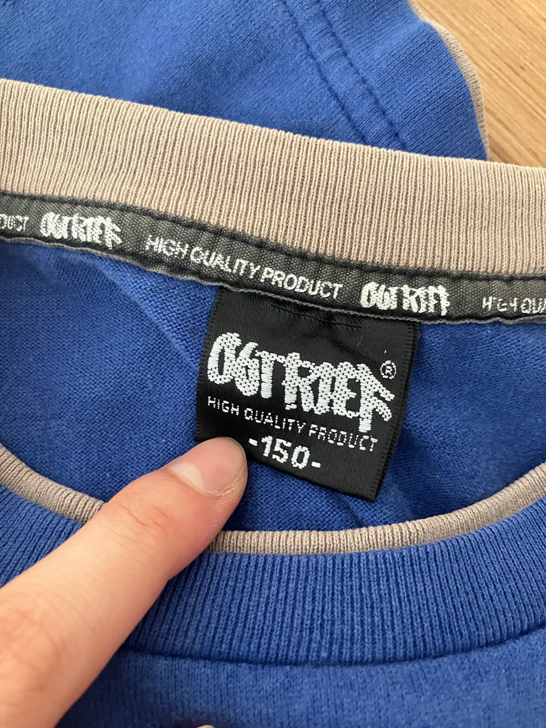 OUTRAGE 메탈 타이포 그래픽 반팔 티셔츠 XS 상품이미지5