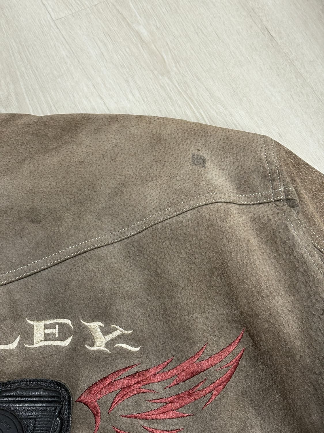 90s 할리데이비슨 스웨이드 레더 봄버 자켓 상품이미지7