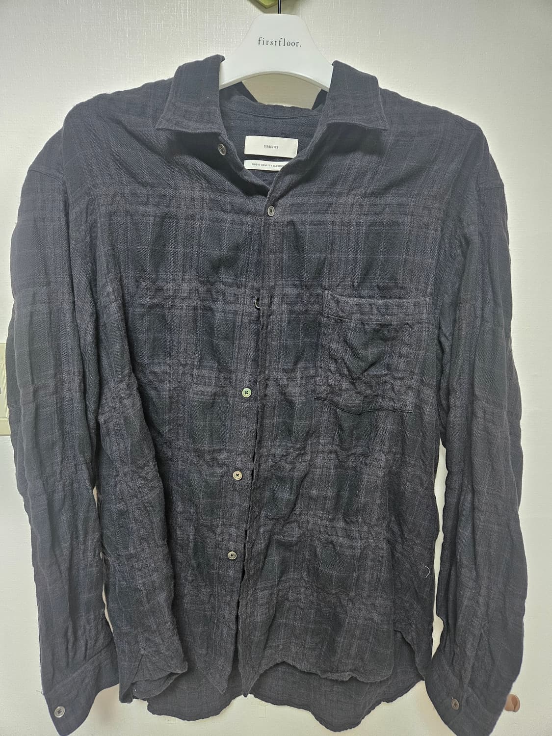 [2] 아워셀브스 빈티지 체크셔츠 블랙 상품이미지2