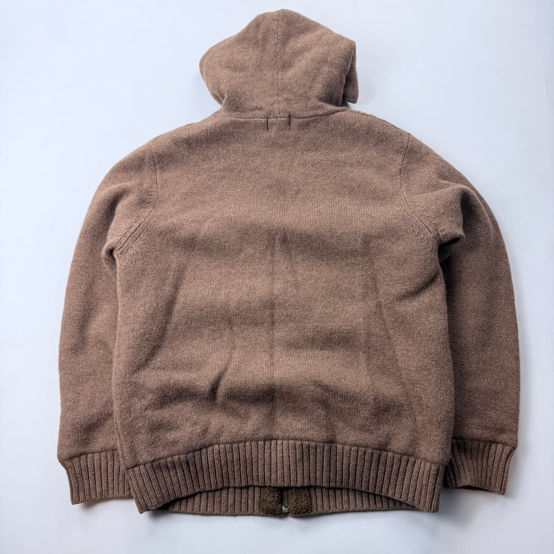 90s L.L.Bean 꽈배기 울 니트 후드집업 상품이미지6