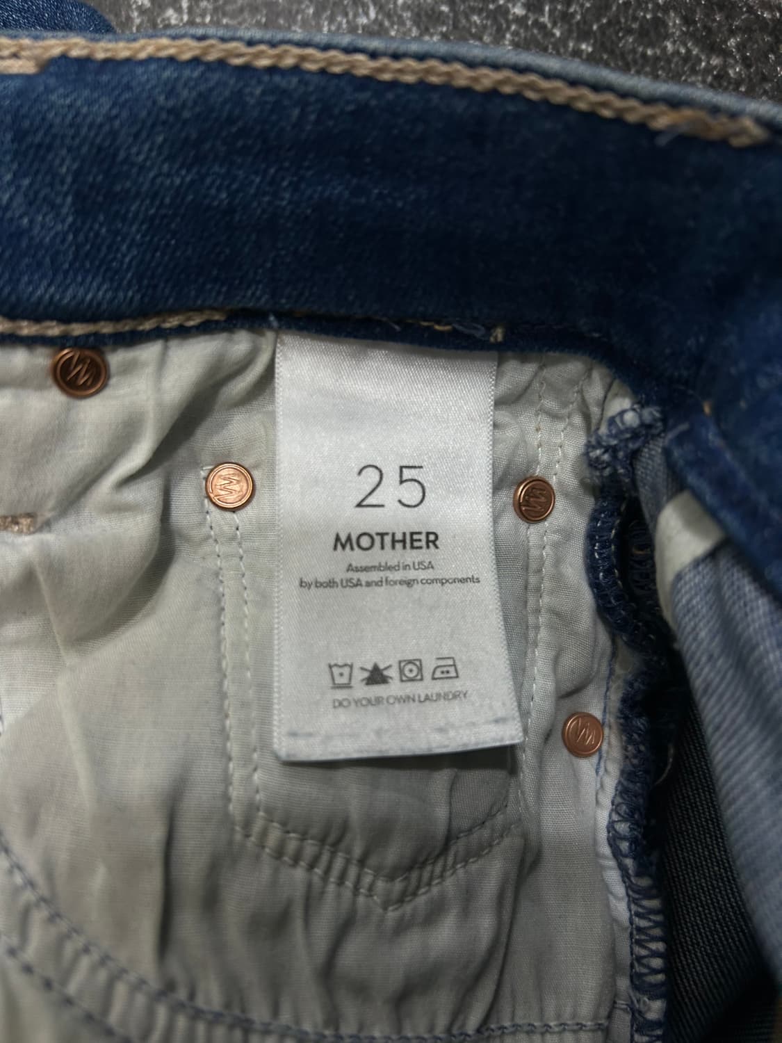 마더 MOTHER 부츠컷 약스판 데님 팬츠 청바지 25인치 상품이미지4