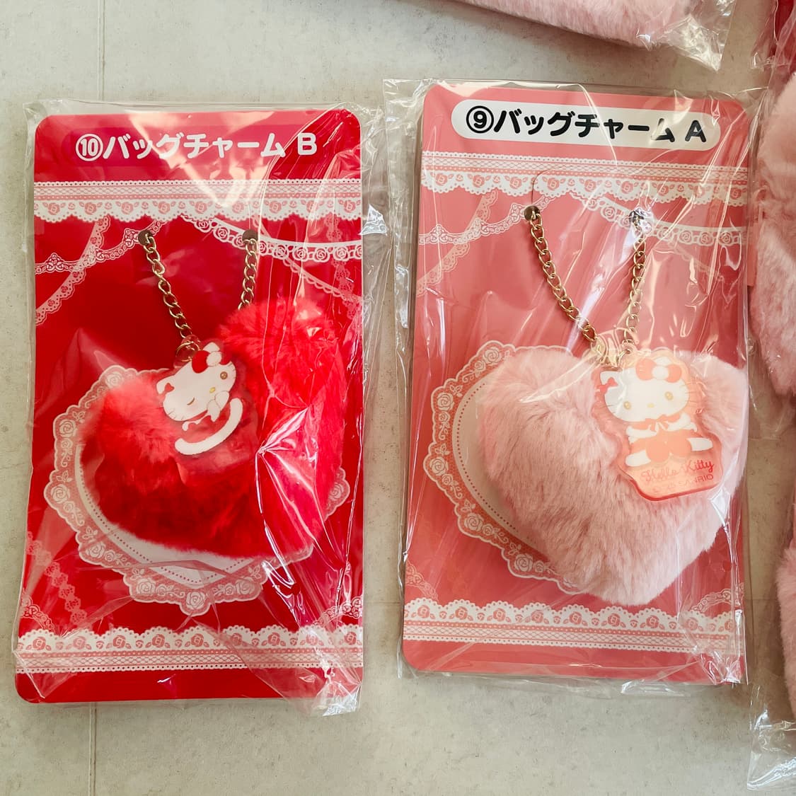 헬로키티 쿠지 백참 키링 세트 상품이미지1