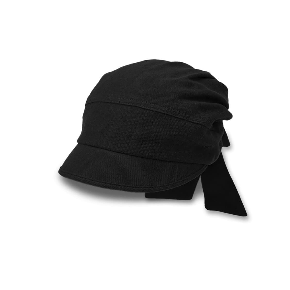 Openyy 린넨 타이업 햇 블랙 Linen Tie-up hat 상품이미지1