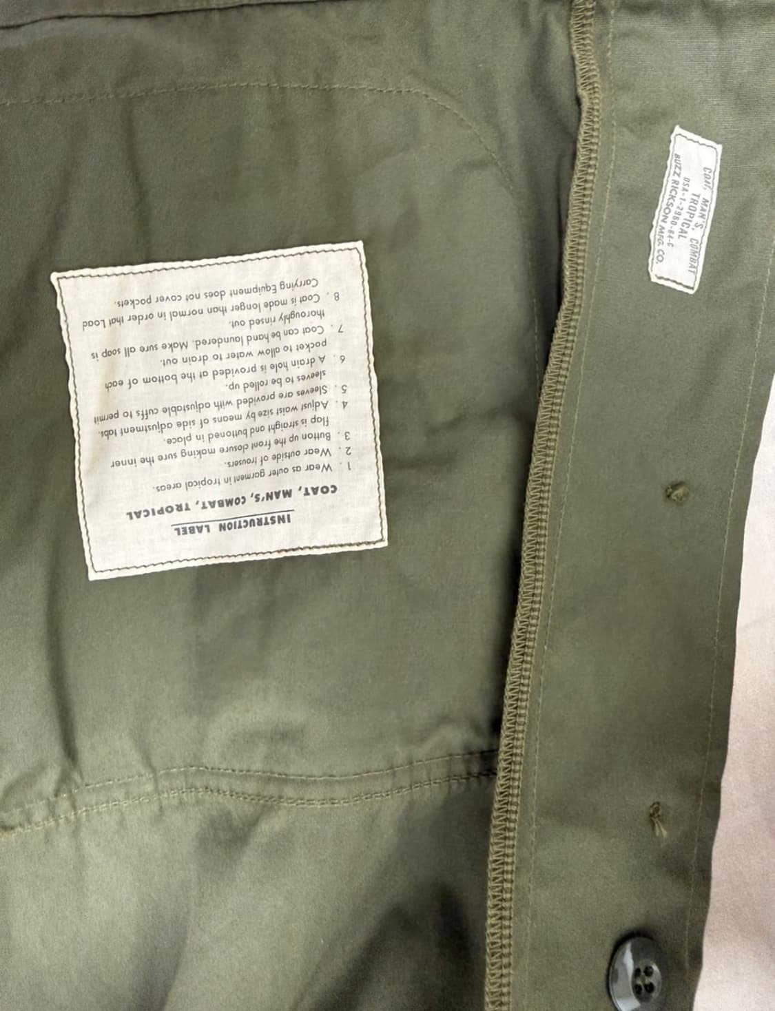 버즈릭슨 BDU 정글 퍼티그 BR12247 XL 상품이미지3