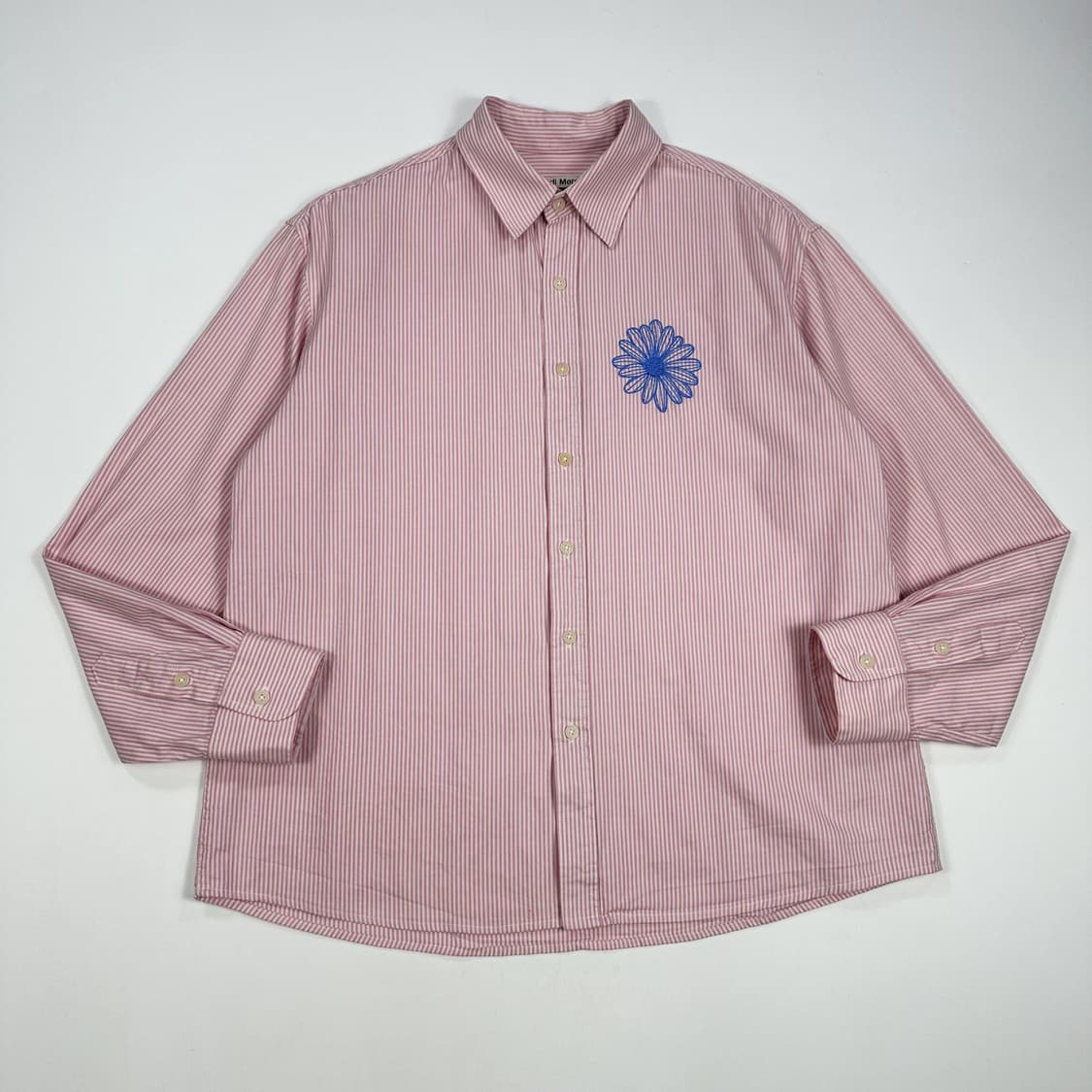 마르디 메크르디 스트라이프 옥스포드 셔츠 핑크 Free 상품이미지1