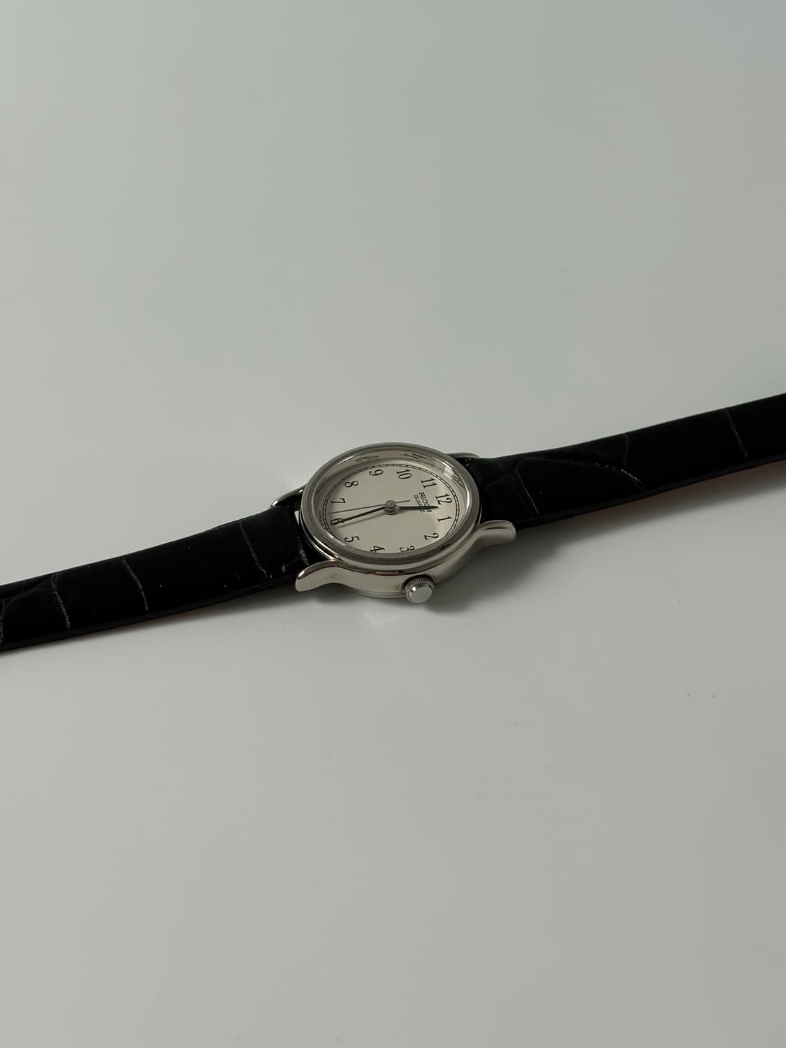 리코 1990년대 빈티지 시계 아라빅 인덱스 실버 쿼츠 여성 상품이미지5