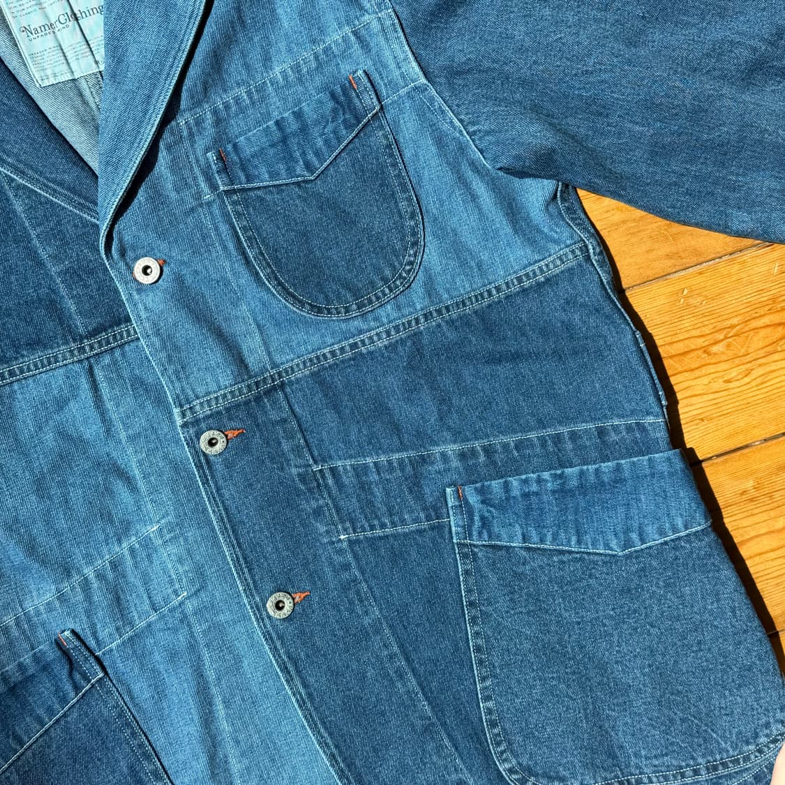 네이머클로딩 데님 패치워크 블레이저 상품이미지6