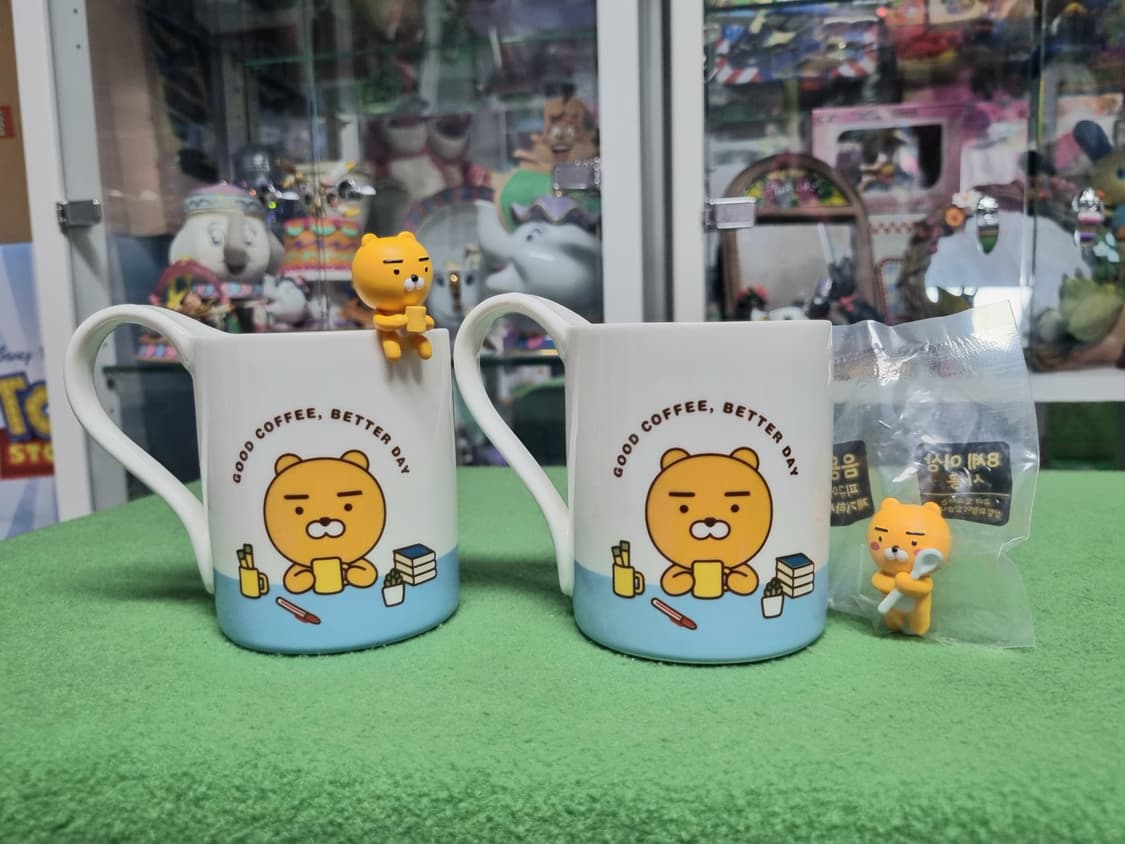 맥심 카카오 라이언 피규어 머그컵 상품이미지1