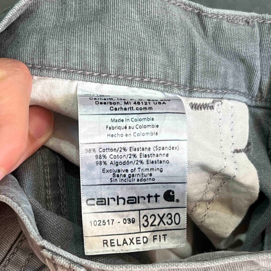 칼하트 카펜터 워크팬츠 32X30 상품이미지7