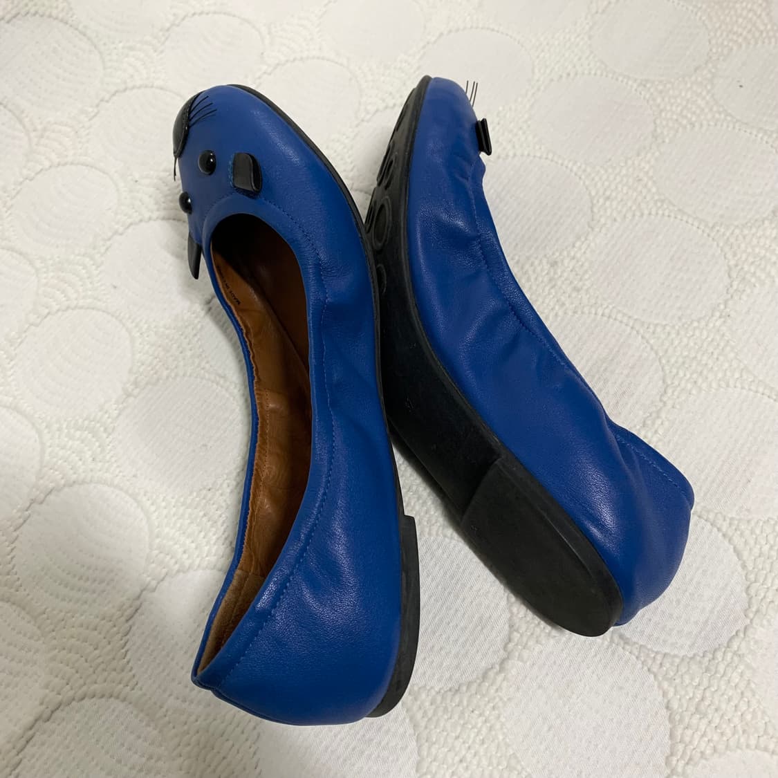 마크 바이 마크 제이콥스 블루 레더 마우스 플랫 슈즈 상품이미지4