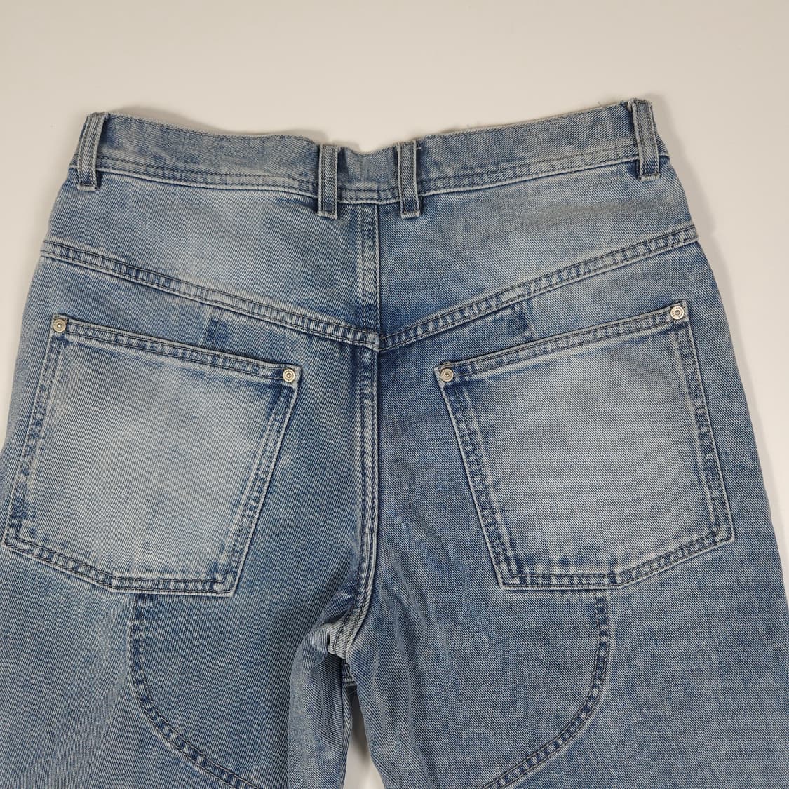 앤더슨벨 워시드 지퍼 와이드 데님 팬츠 상품이미지4