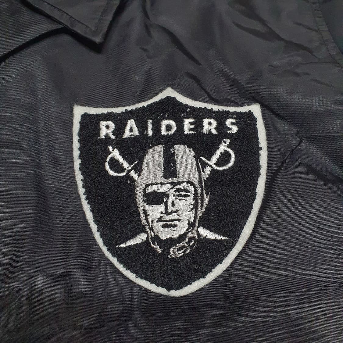 마제스틱 오클랜드 레이더스 쉐르파 코치 자켓 블랙 Majestic 상품이미지4