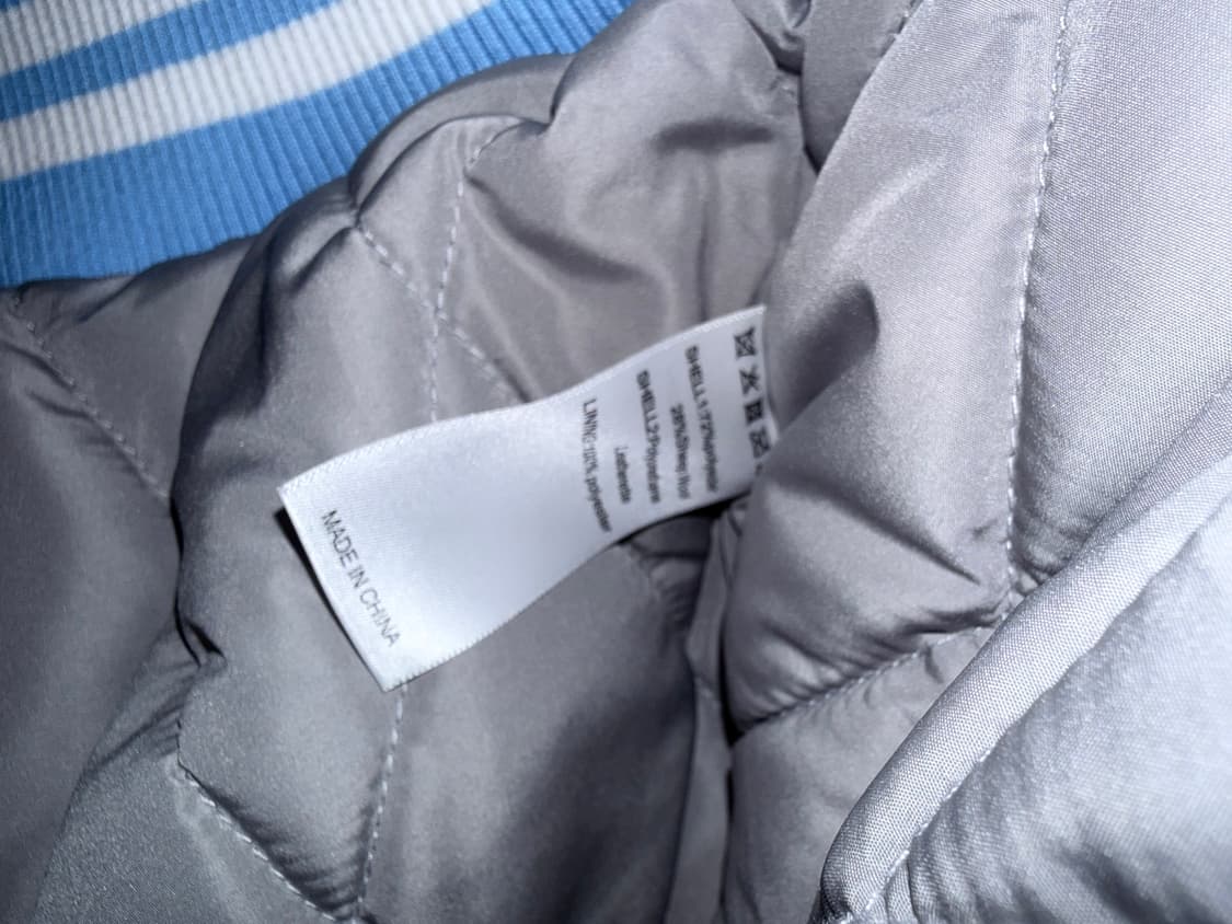 반디 더 핑크 브이텍 굿즈 바시티 자켓 그레이 L 상품이미지6