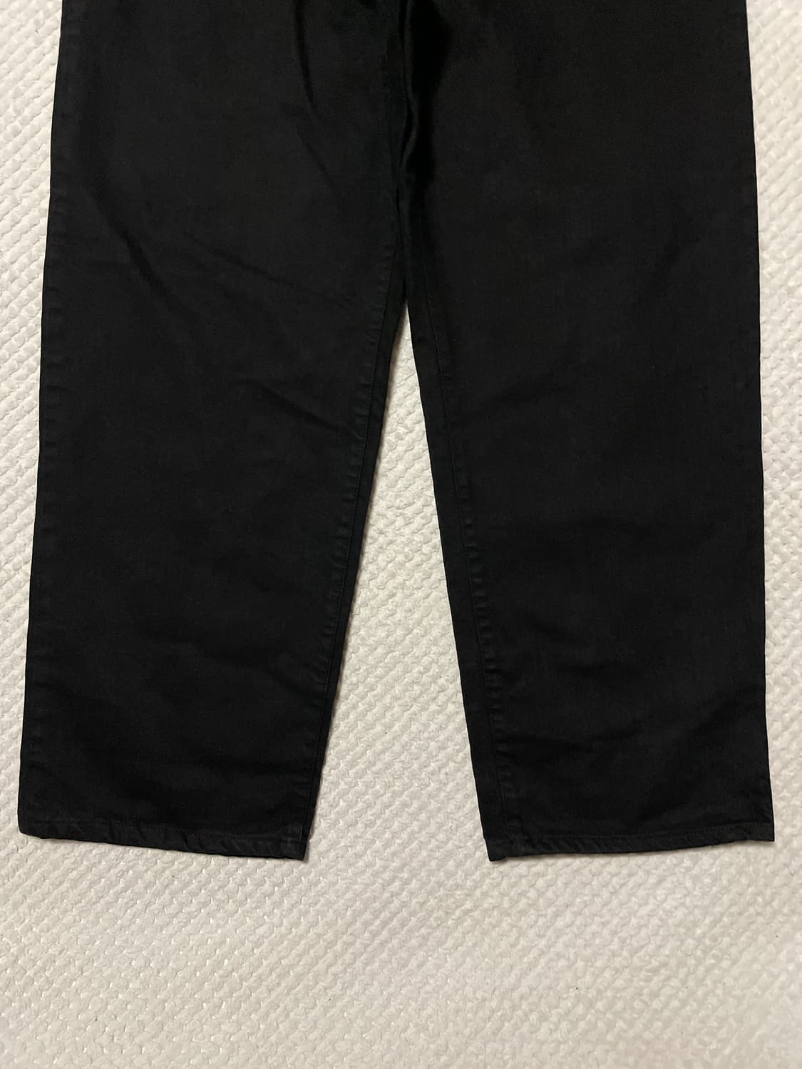 STUSSY 스투시 빅올진 루즈핏 워시드 블랙 데님 팬츠 새상품 상품이미지4
