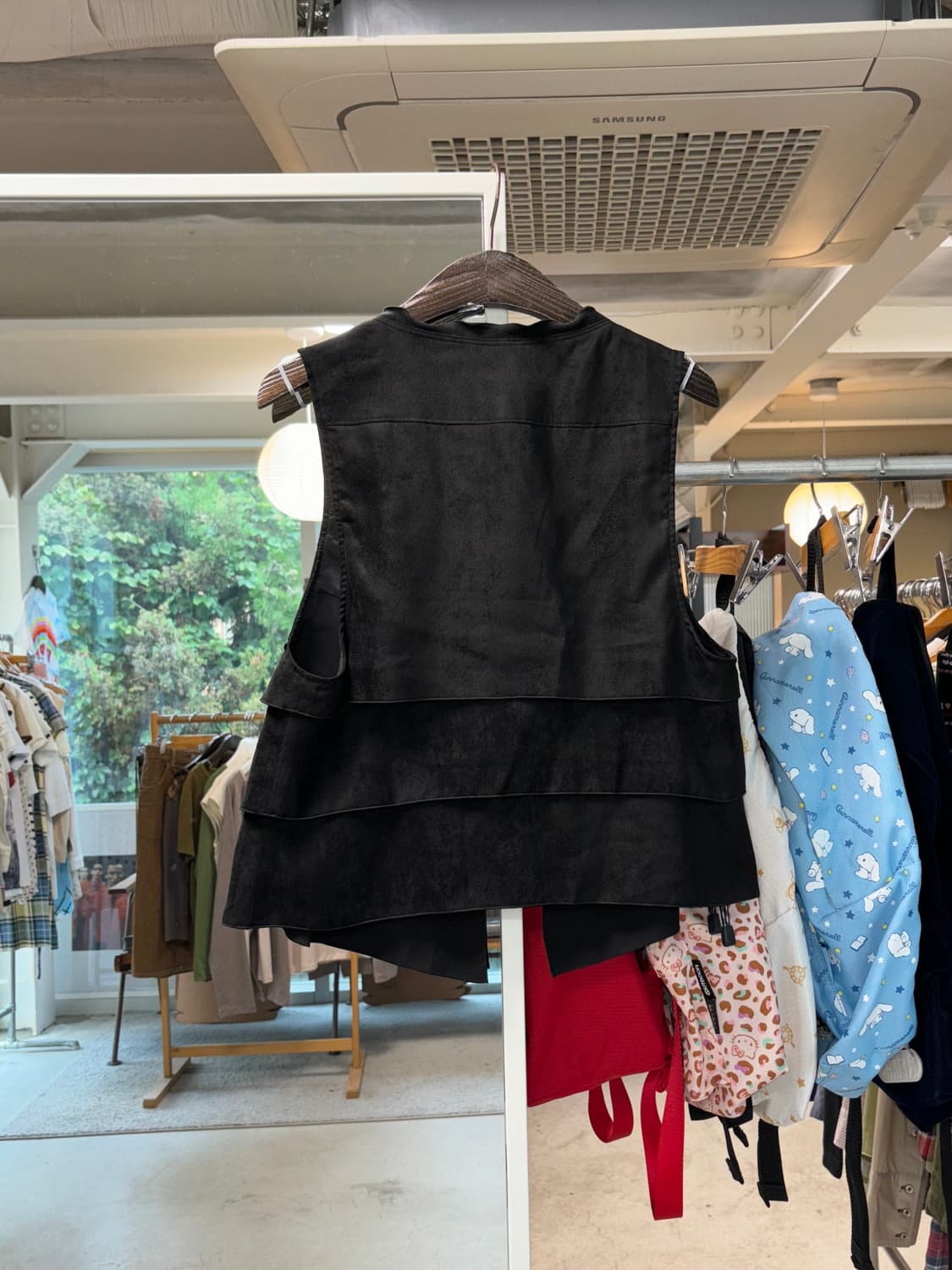 Bellus closet 인조 스웨이드 베스트 상품이미지3