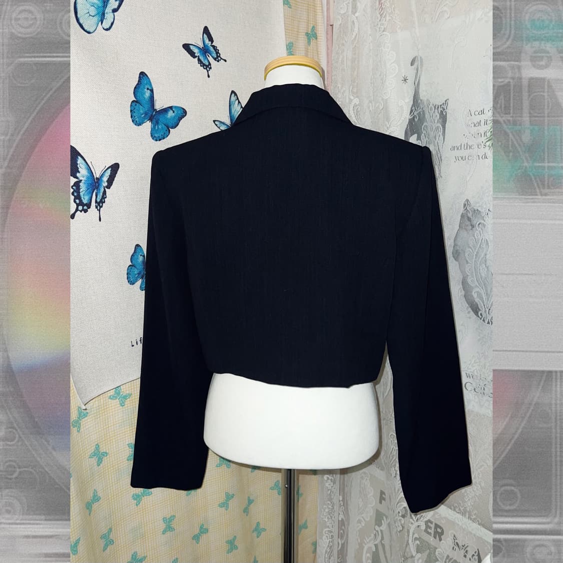 네이비 크롭 자켓 상품이미지6