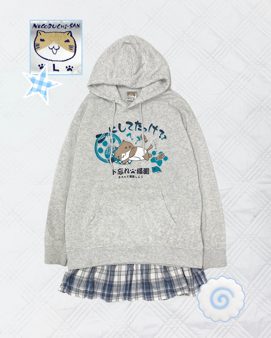 ꒰ঌ 네코부치 구름맛 후드티 ໒꒱ 상품이미지1