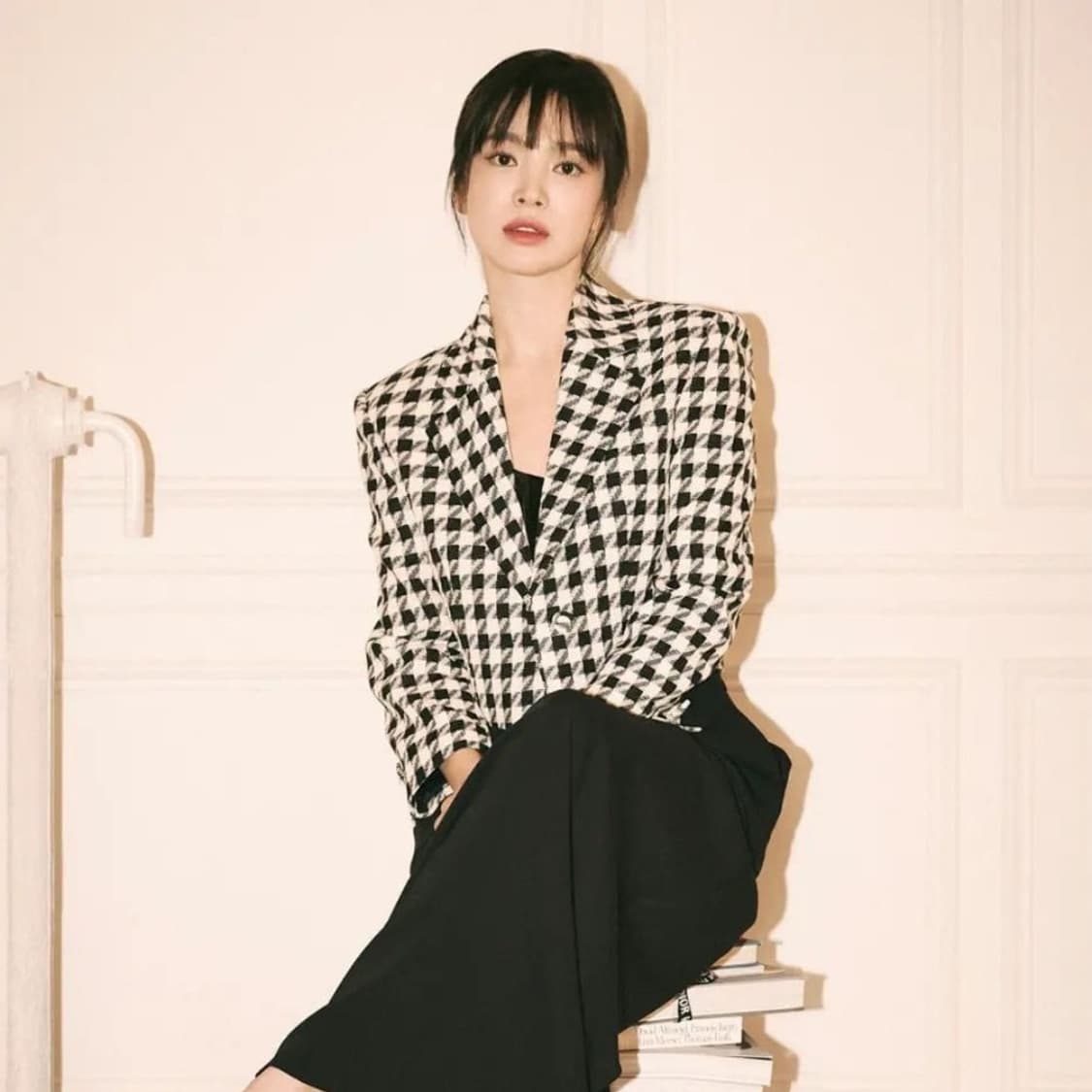 미샤 23 크롭 체크 자켓 [새상품] 상품이미지1