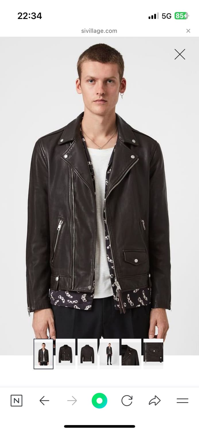 [L사이즈] 올세인츠 밀로 가죽자켓 팝니다 상품이미지2