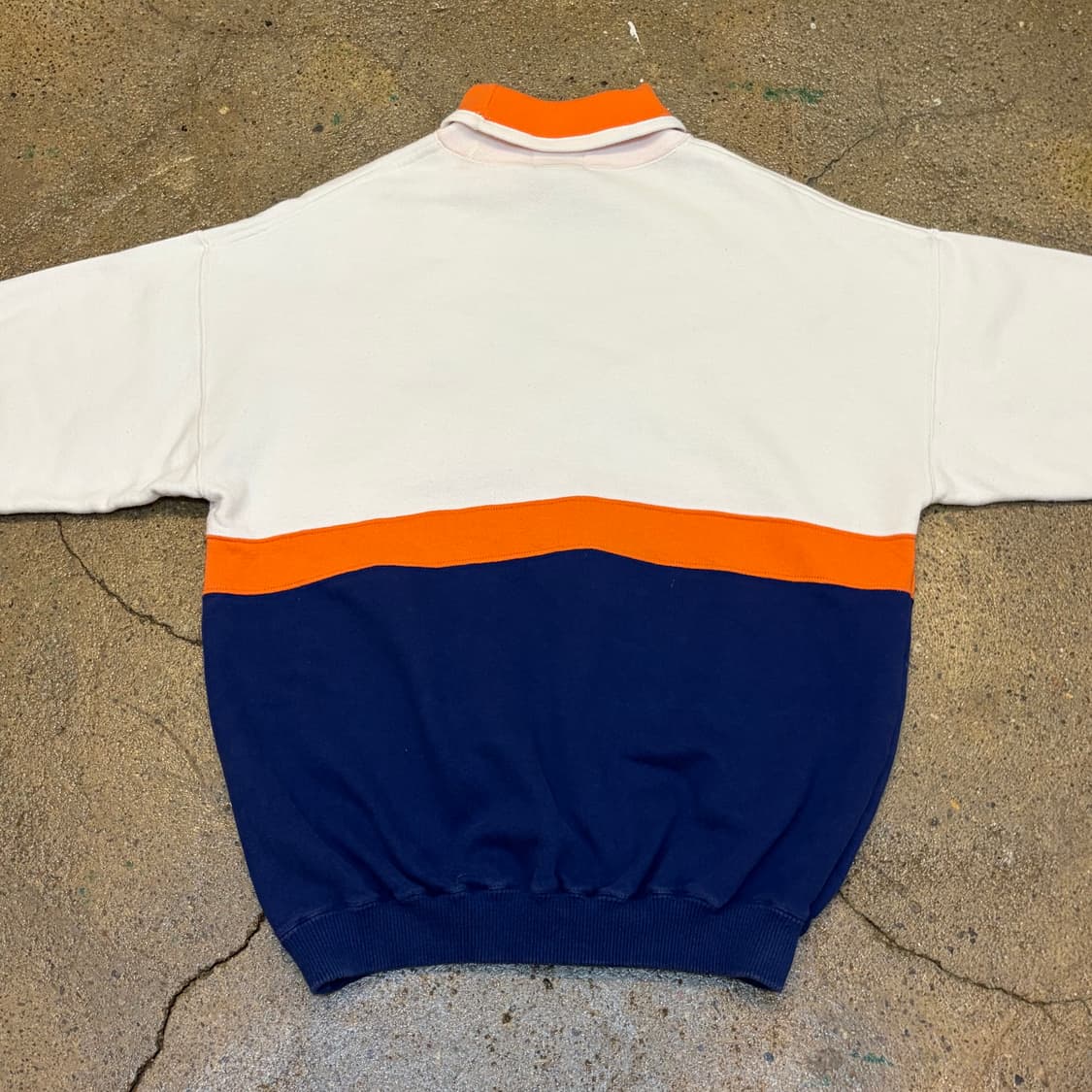 90s 미국 빈티지 라코스테 배색 더틀넥 목폴라 맨투맨 상품이미지7