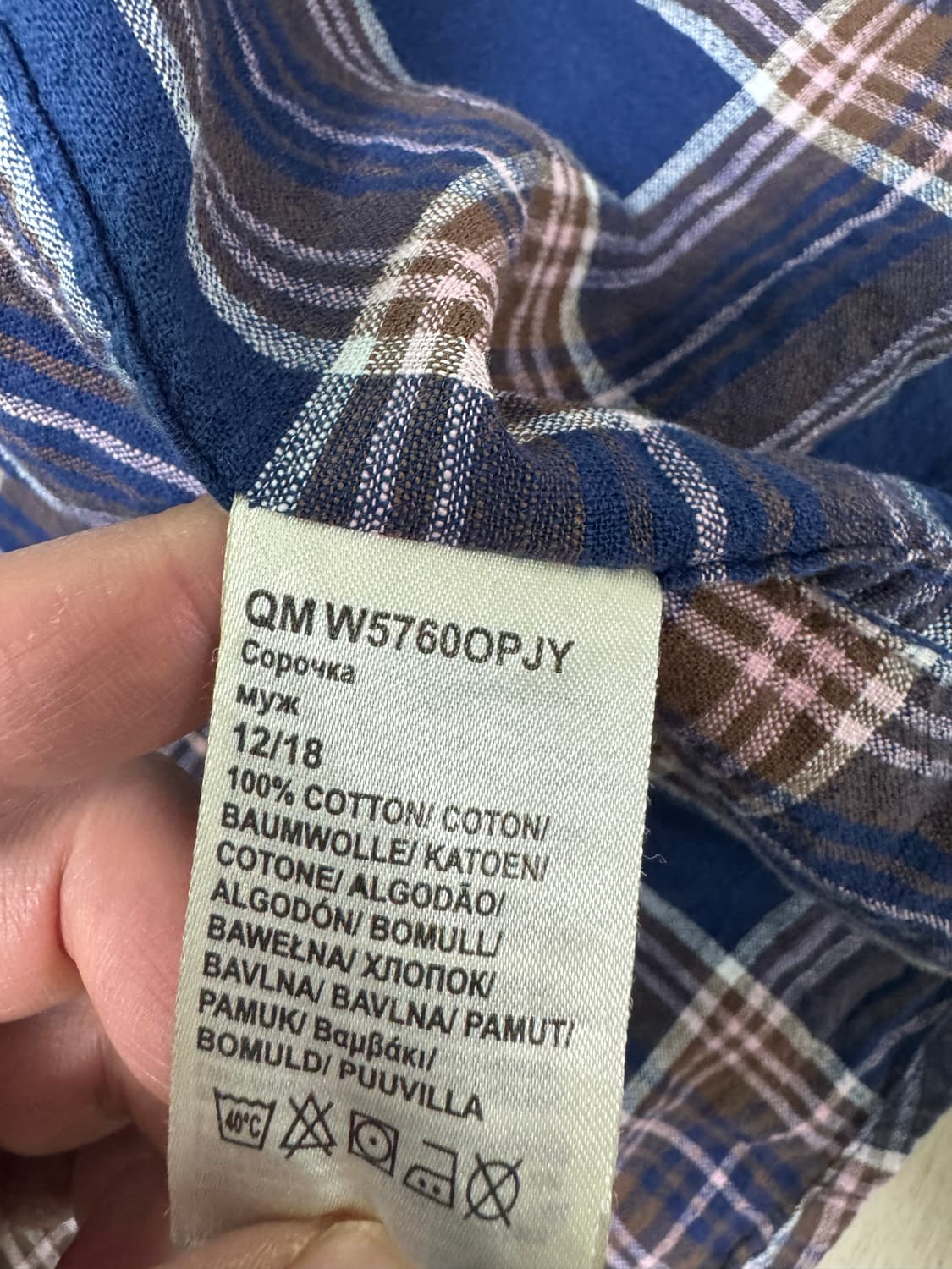 랭글러  체크 셔츠  L   상품이미지3