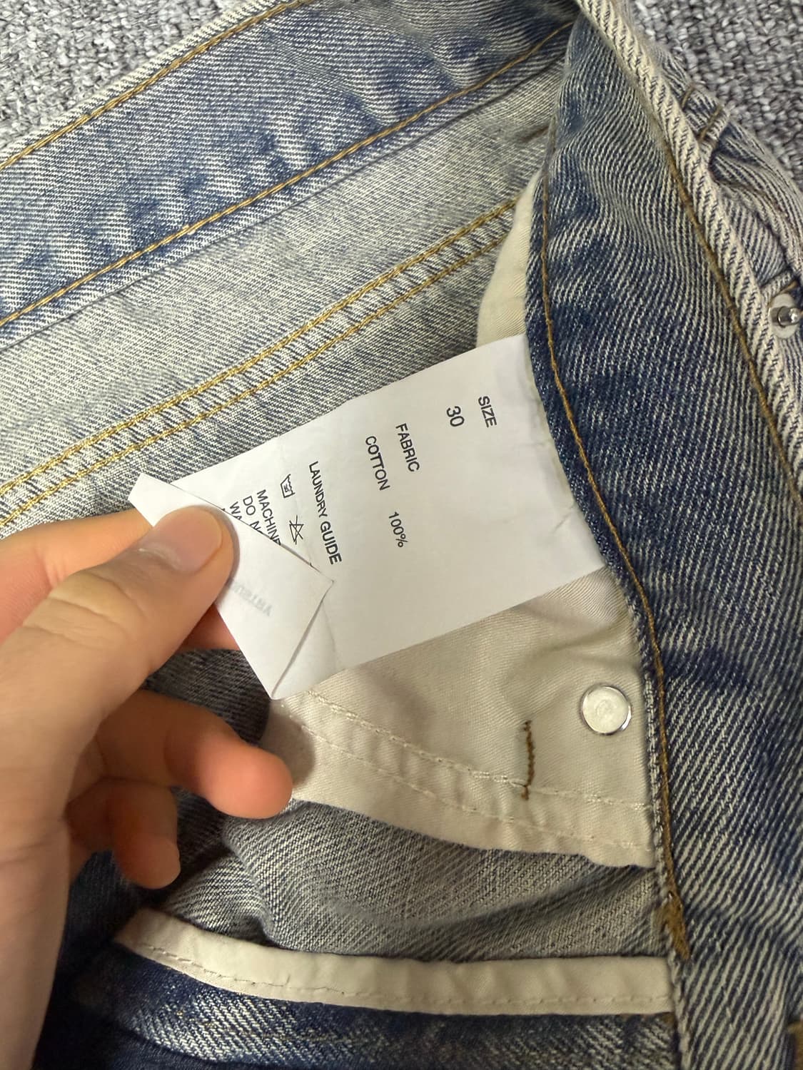 브랜디드 카펜터 연청 반바지 30 상품이미지3