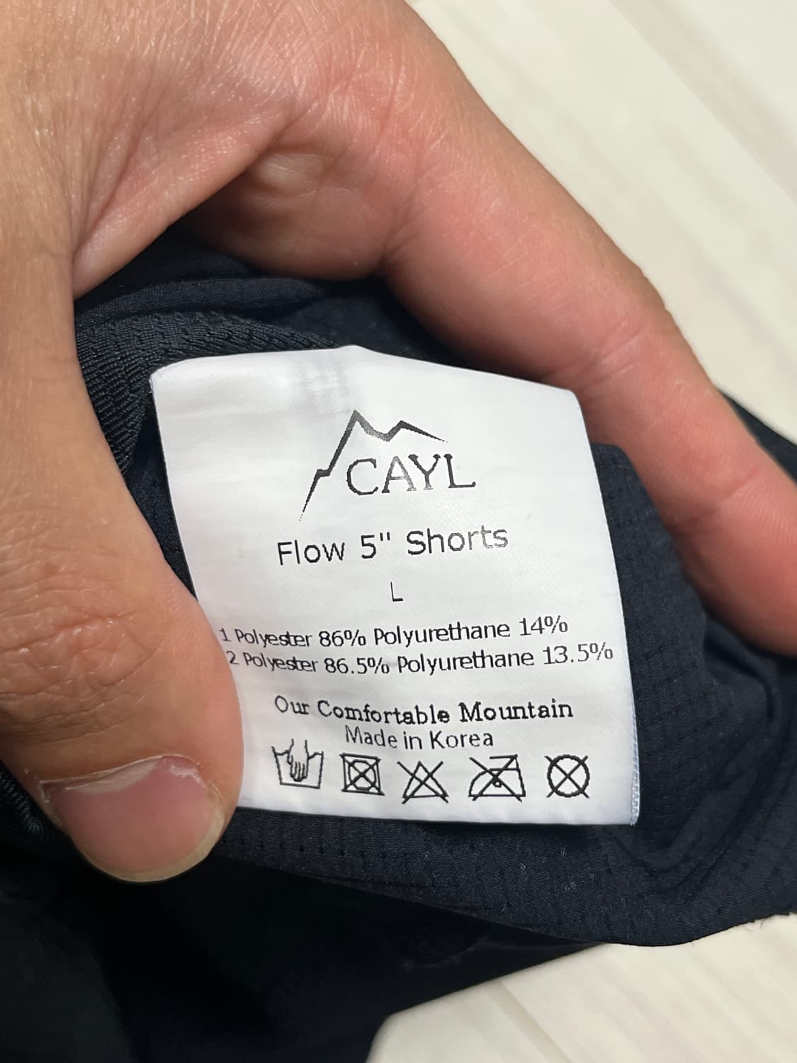 Cayl 케일 플로우 러닝쇼츠 블랙 L 상품이미지3