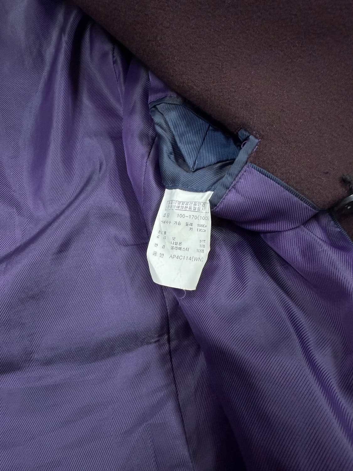 지오지아 버건디 하프코트 상품이미지5