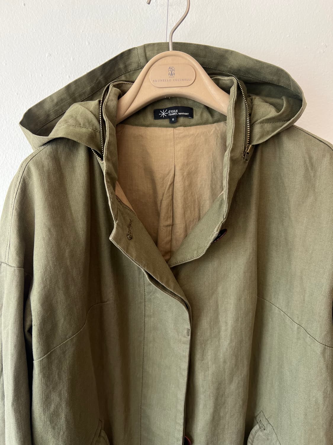 이자벨마랑 에뚜왈 여성 카크 후드집업점퍼 코튼린넨야상점퍼 상품이미지1