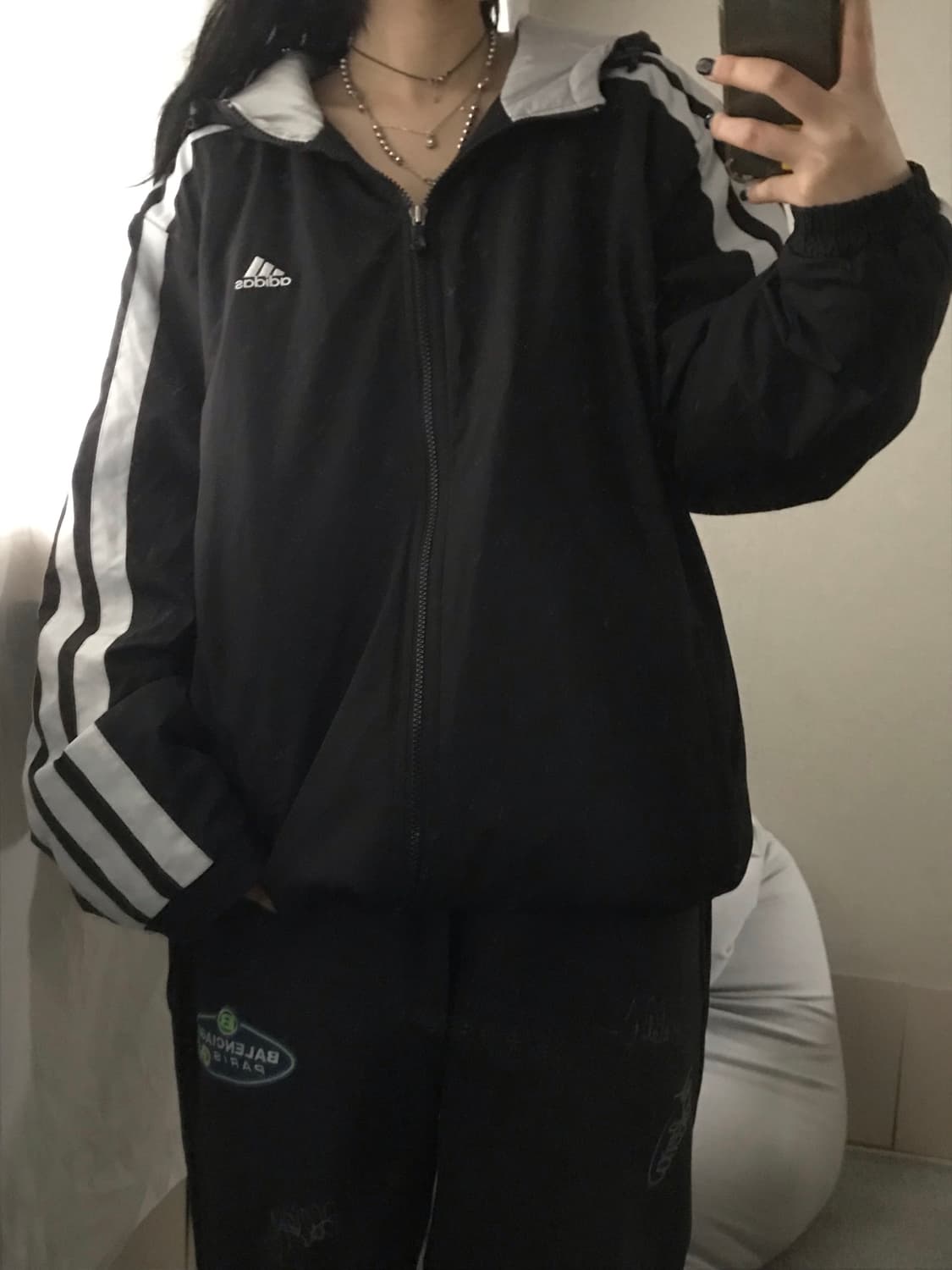 아디다스 00s 블랙 누빔패딩 상품이미지6