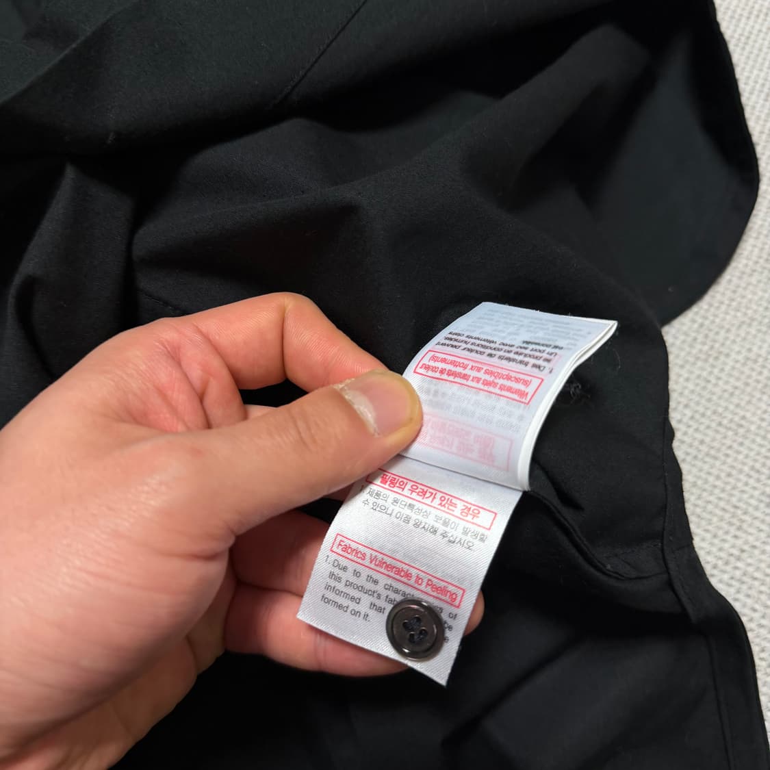 WOOYOUNGMI 우영미 파리 블랙 오버핏 셔츠 상품이미지7