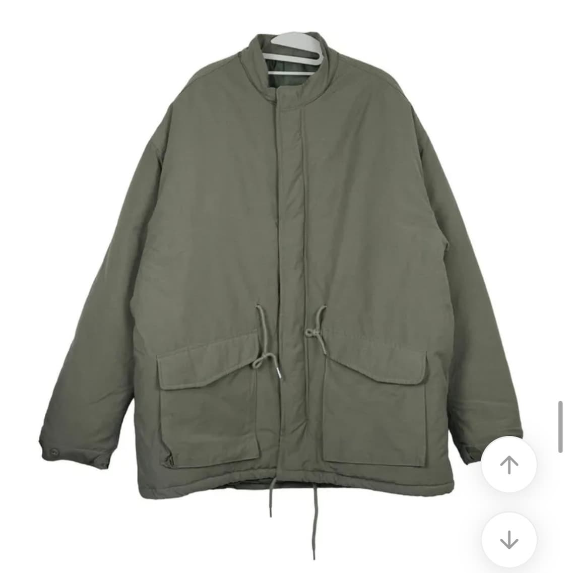 카키색 야상패딩(공용) 상품이미지2