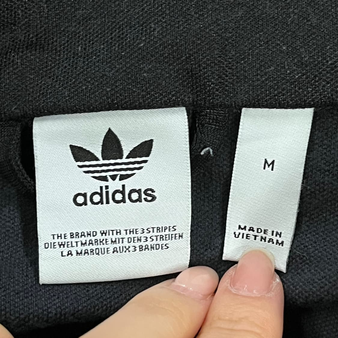 [정품/M] 아디다스 삼선 트랙탑 져지 블랙 b15 상품이미지5