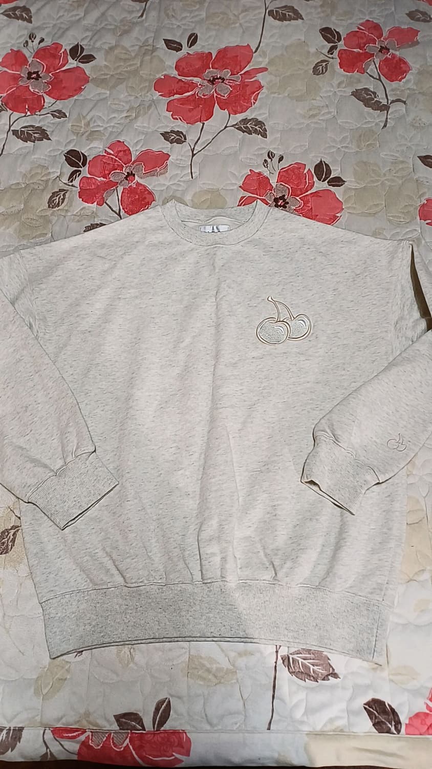 키르시 오버핏 기모맨투맨 105 여성88 가슴61 기장69 상품이미지1