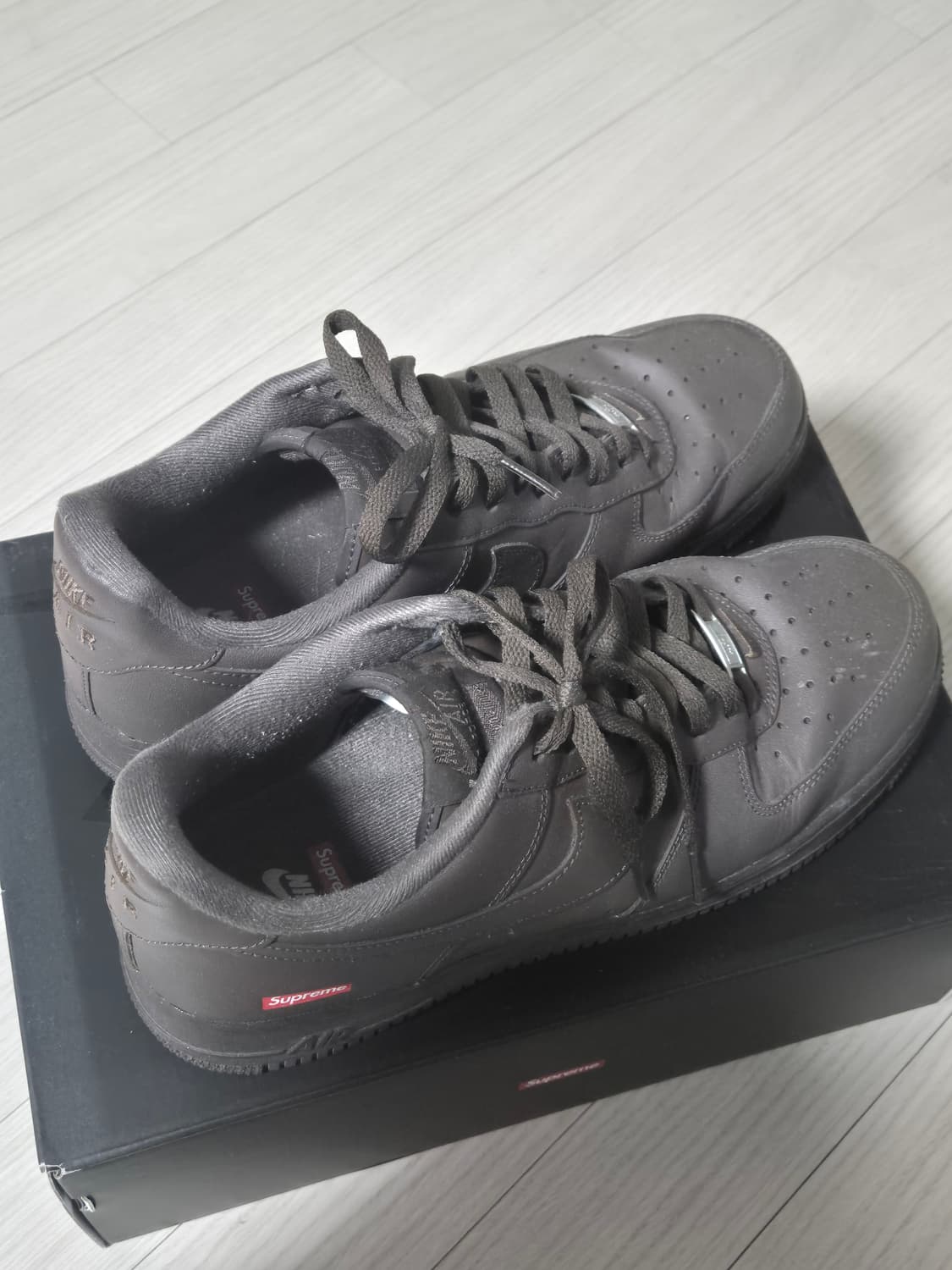 나이키 슈프림 나프림 브라운 에어포스 상품이미지3