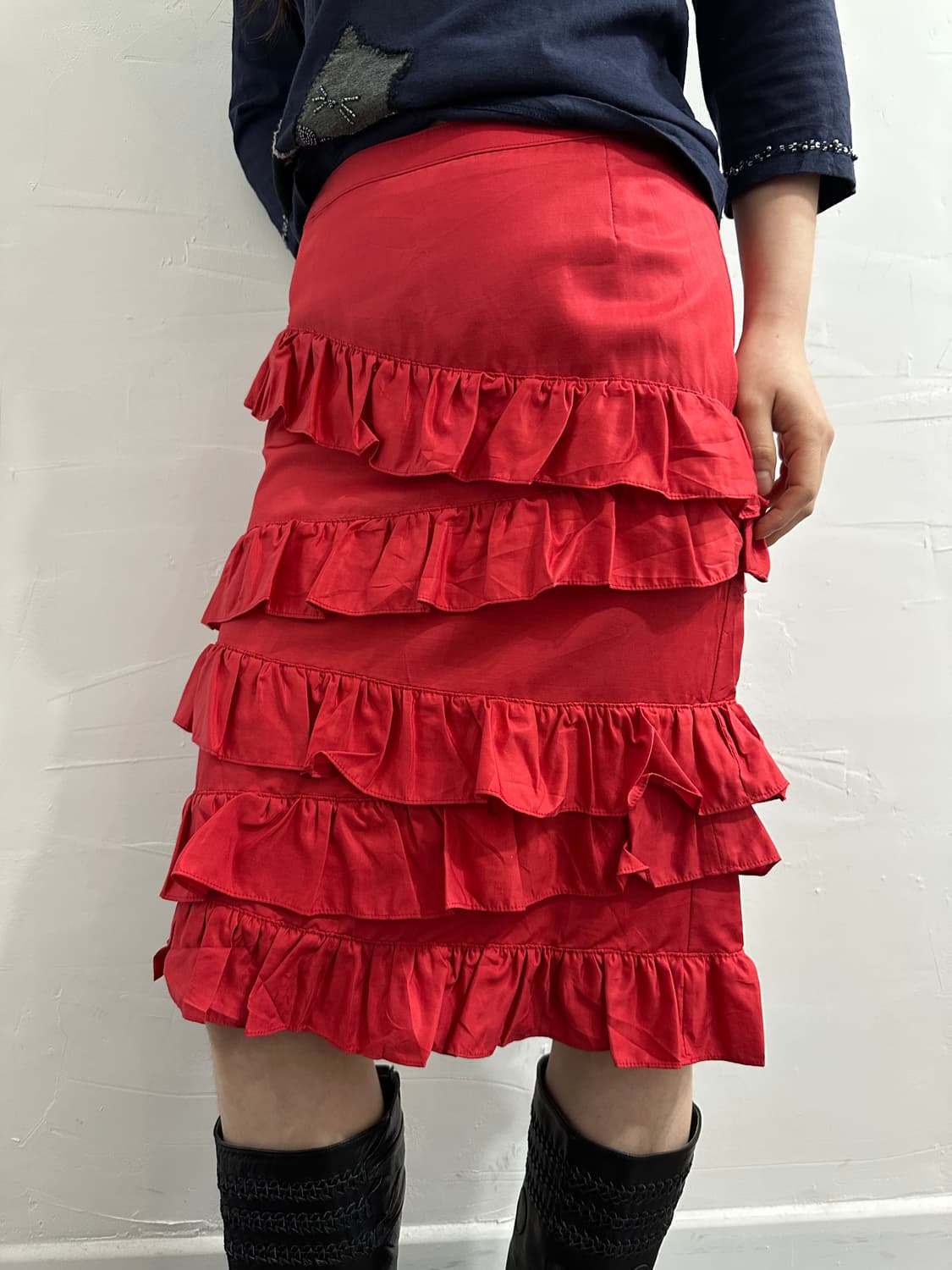 mimique frill design skirt 상품이미지1