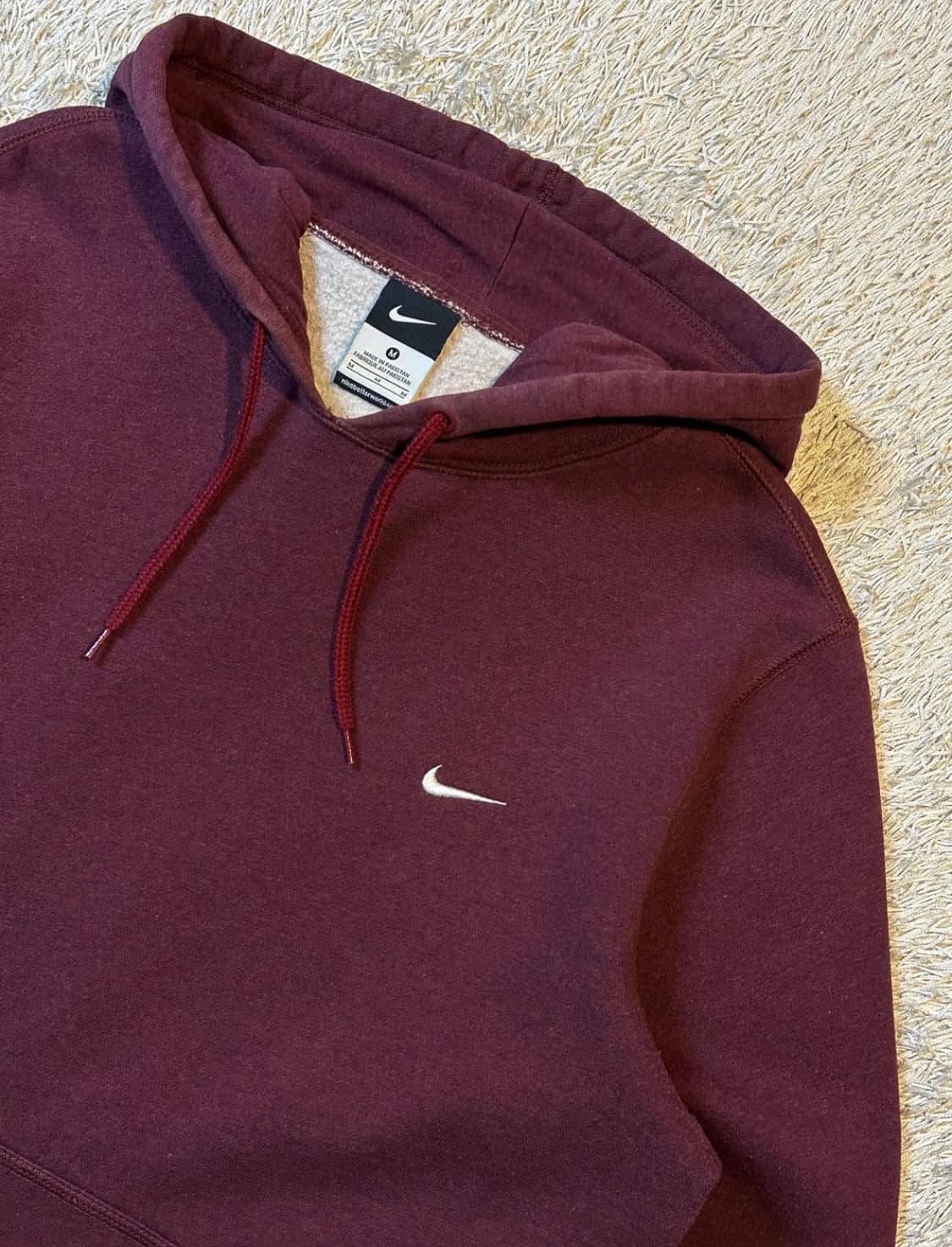 나이키 스우시 남녀공용 후드티 버건디 상품이미지2