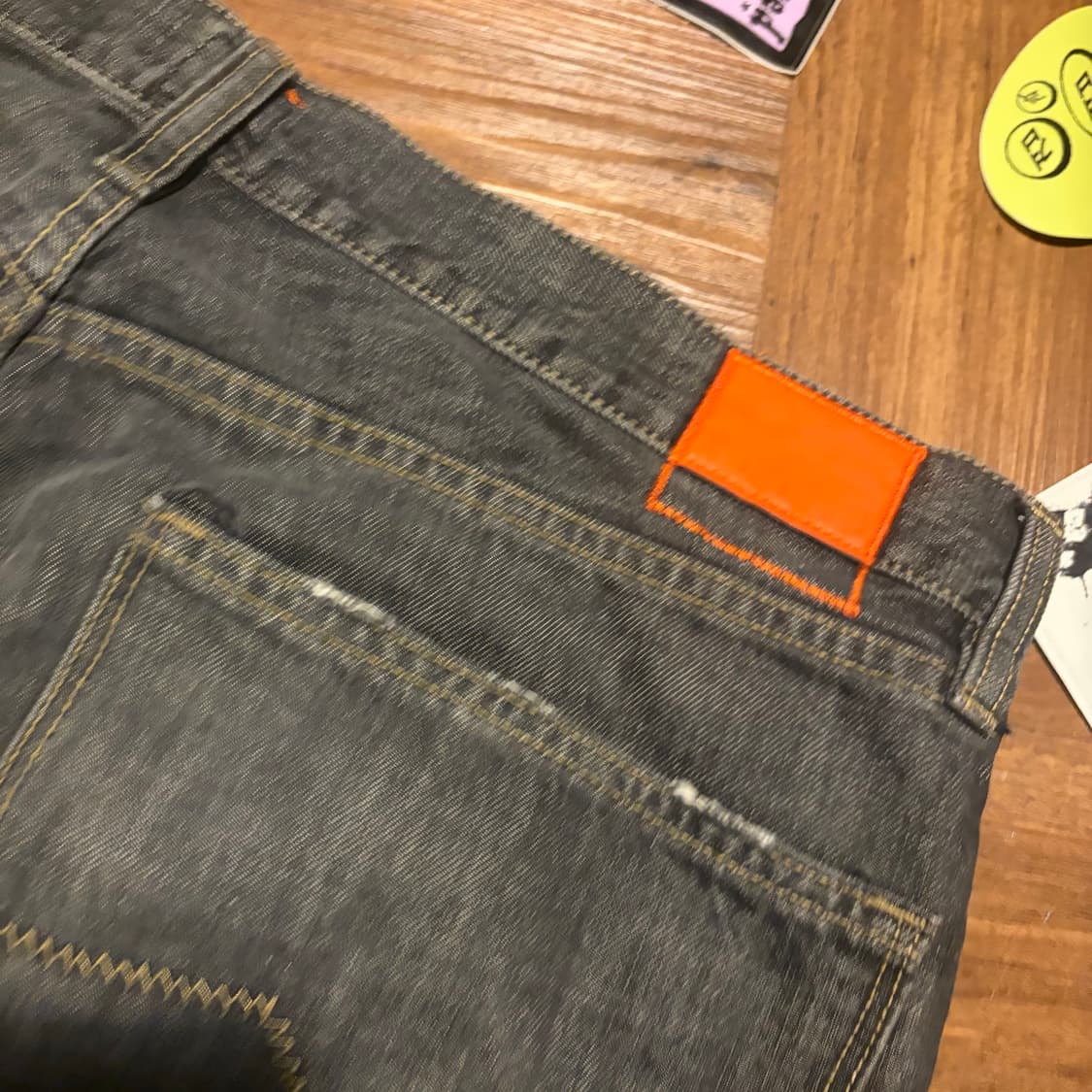 BOSS ORANGE LABEL 새깅 와이드 블랙진 상품이미지8