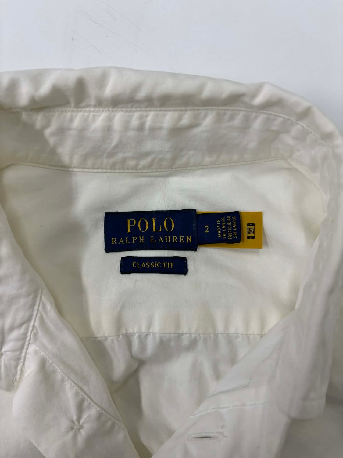 *최신형 폴로 랄프로렌 큐알택 클래식핏 화이트 걸즈 셔츠(2) 상품이미지5