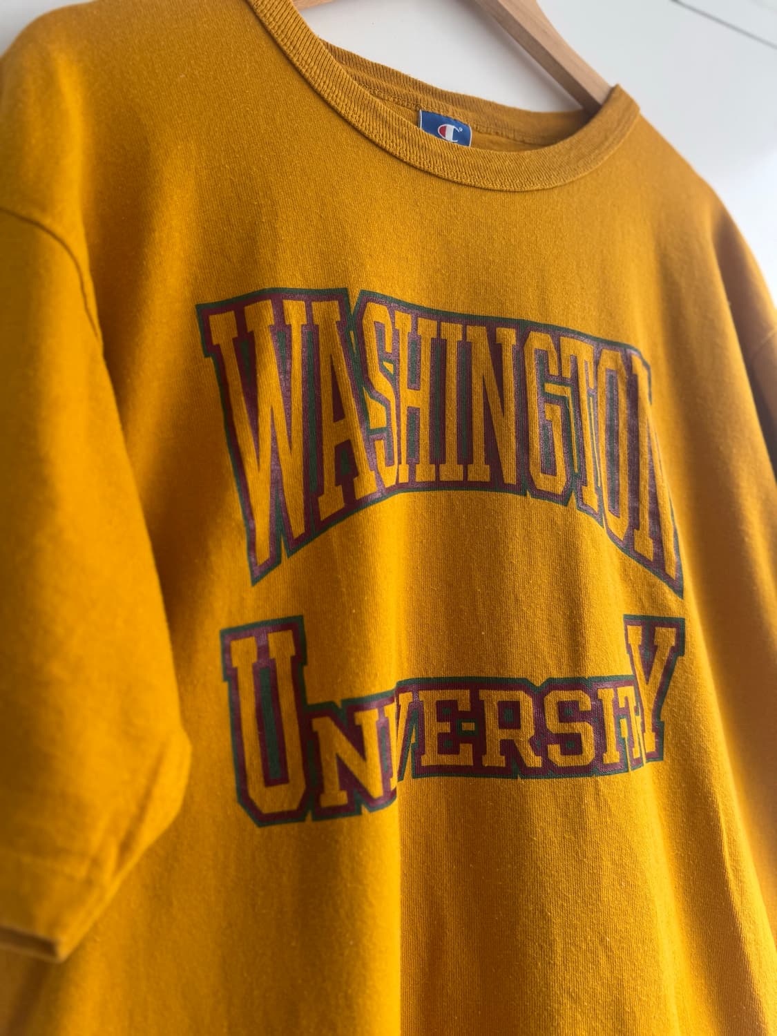 90s Champion 'washington univ' T shirt 상품이미지2