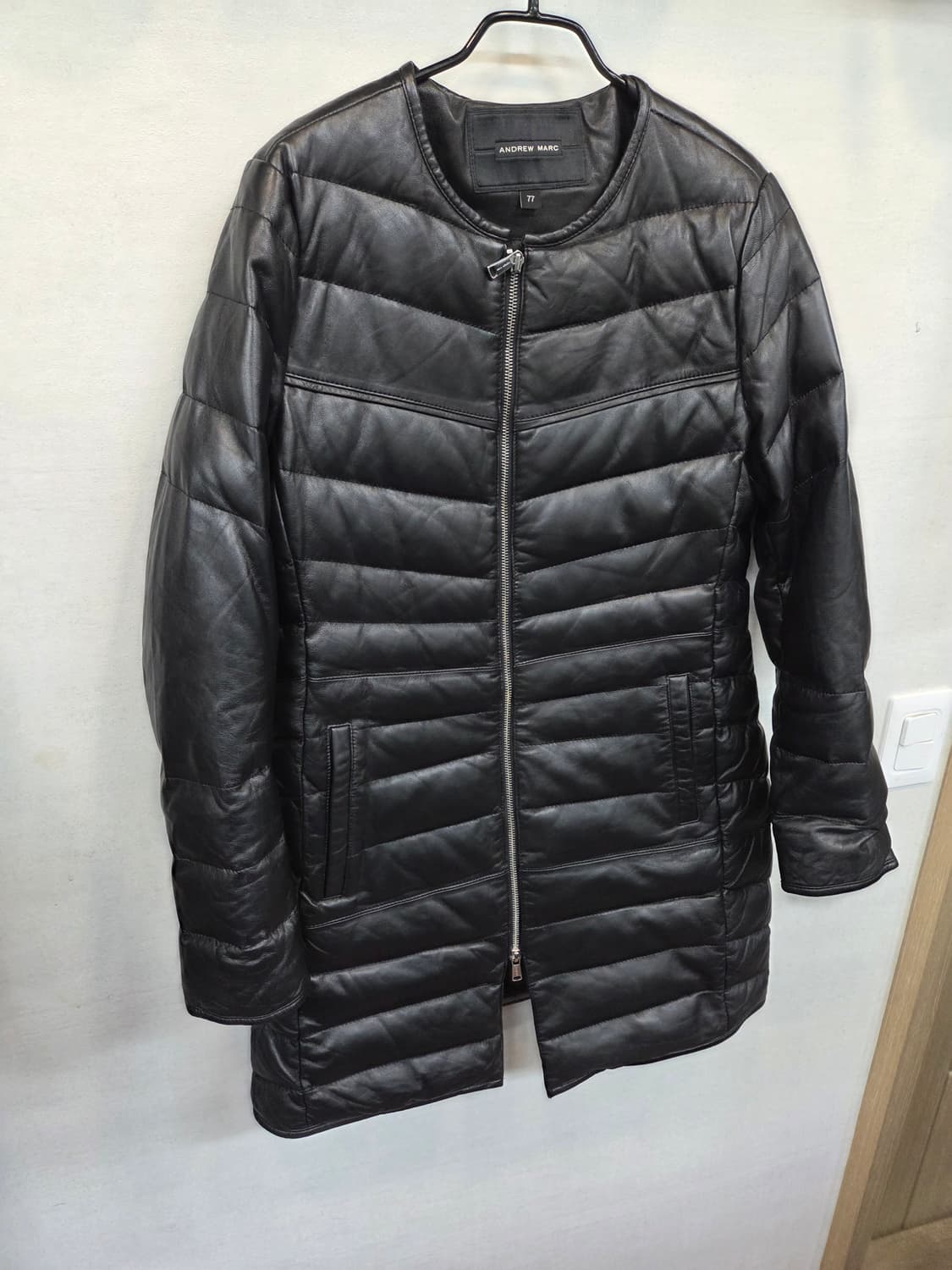 Andrew Marc 양가죽 구스다운 패딩코트 L 상품이미지5