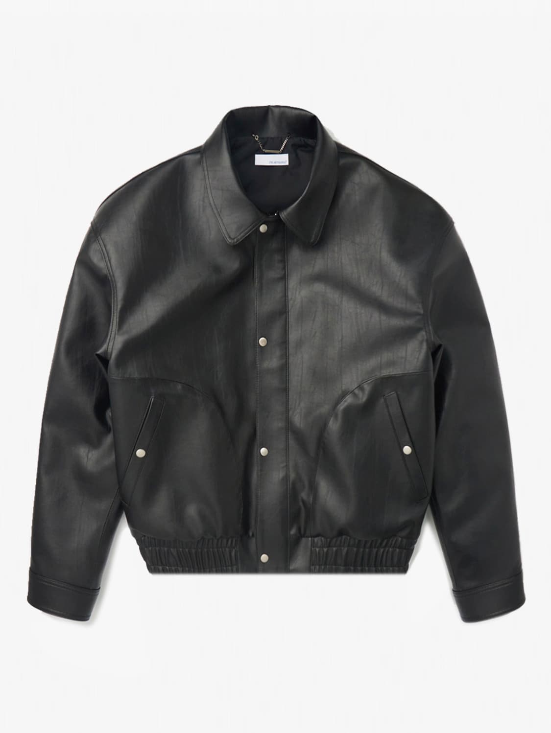 (택 보유) 준태킴 아티저널 코르셋 심 Faux 레더 점퍼 상품이미지1