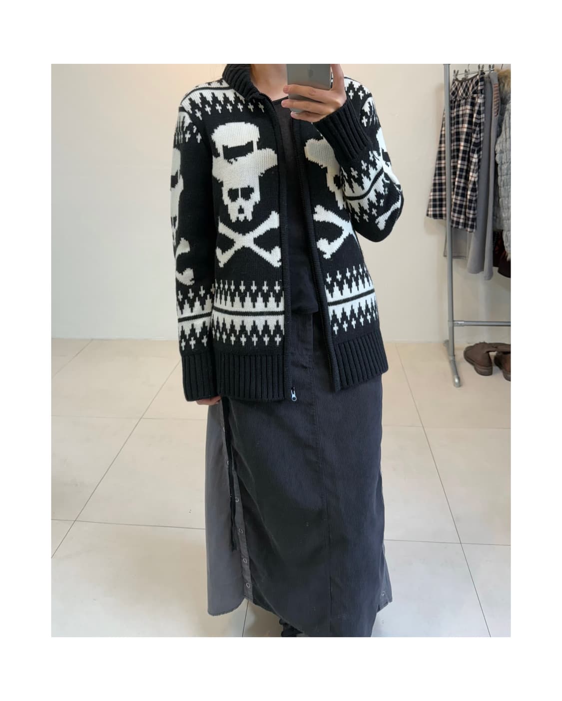 빈티지 니트 집업 상품이미지6